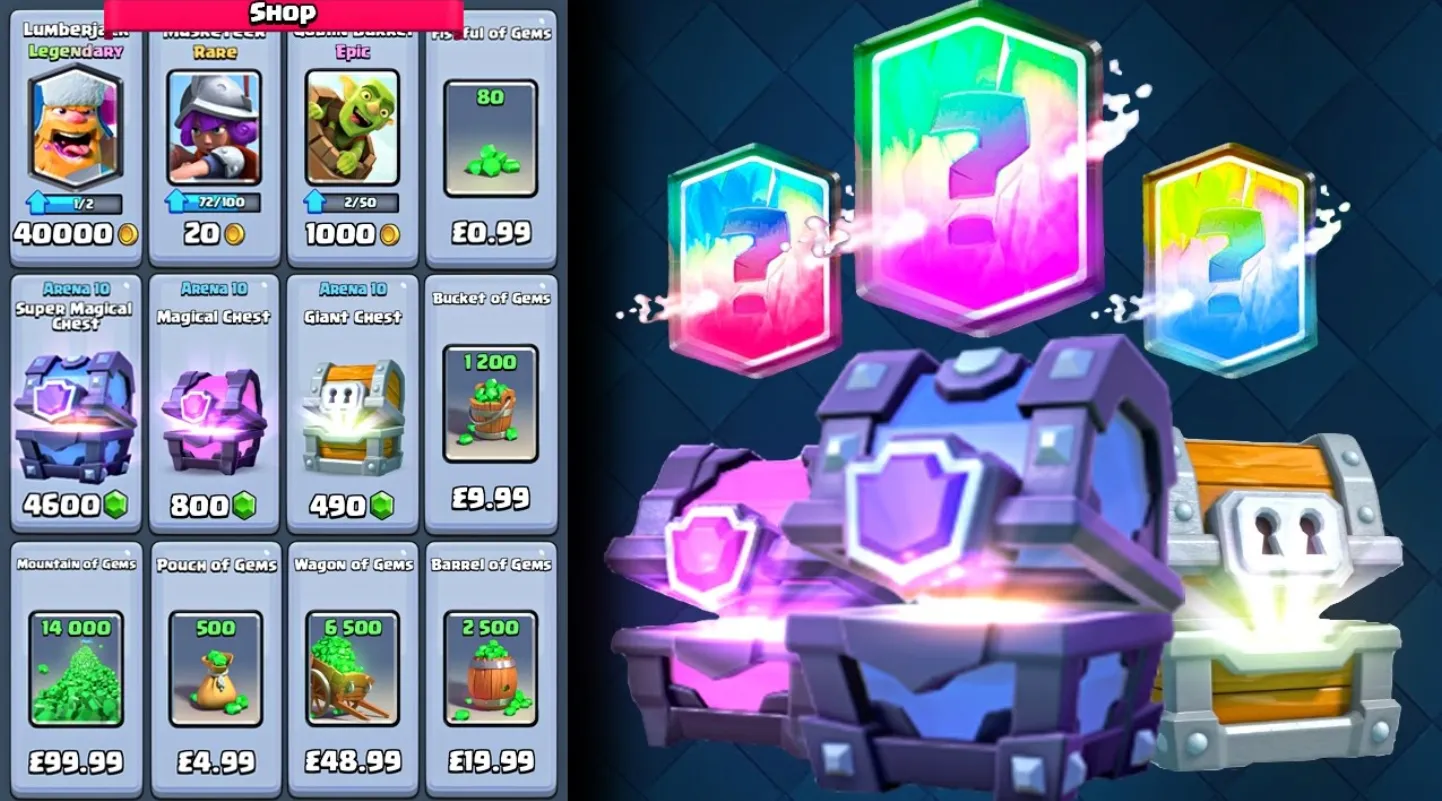 clash royale shop